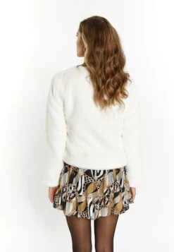 Faina EmbellGiacca In SimilpelleWollweiss Donna Giacche E Blazer FAB21U03L-A11 -Faina Sconto 0363d69d514a475eba7502123b28d26b