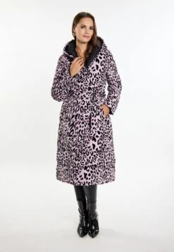 Faina Langer Stepp ImaneCappotto InvernaleMauve Leo Donna Cappotti FAB21U03S-I11