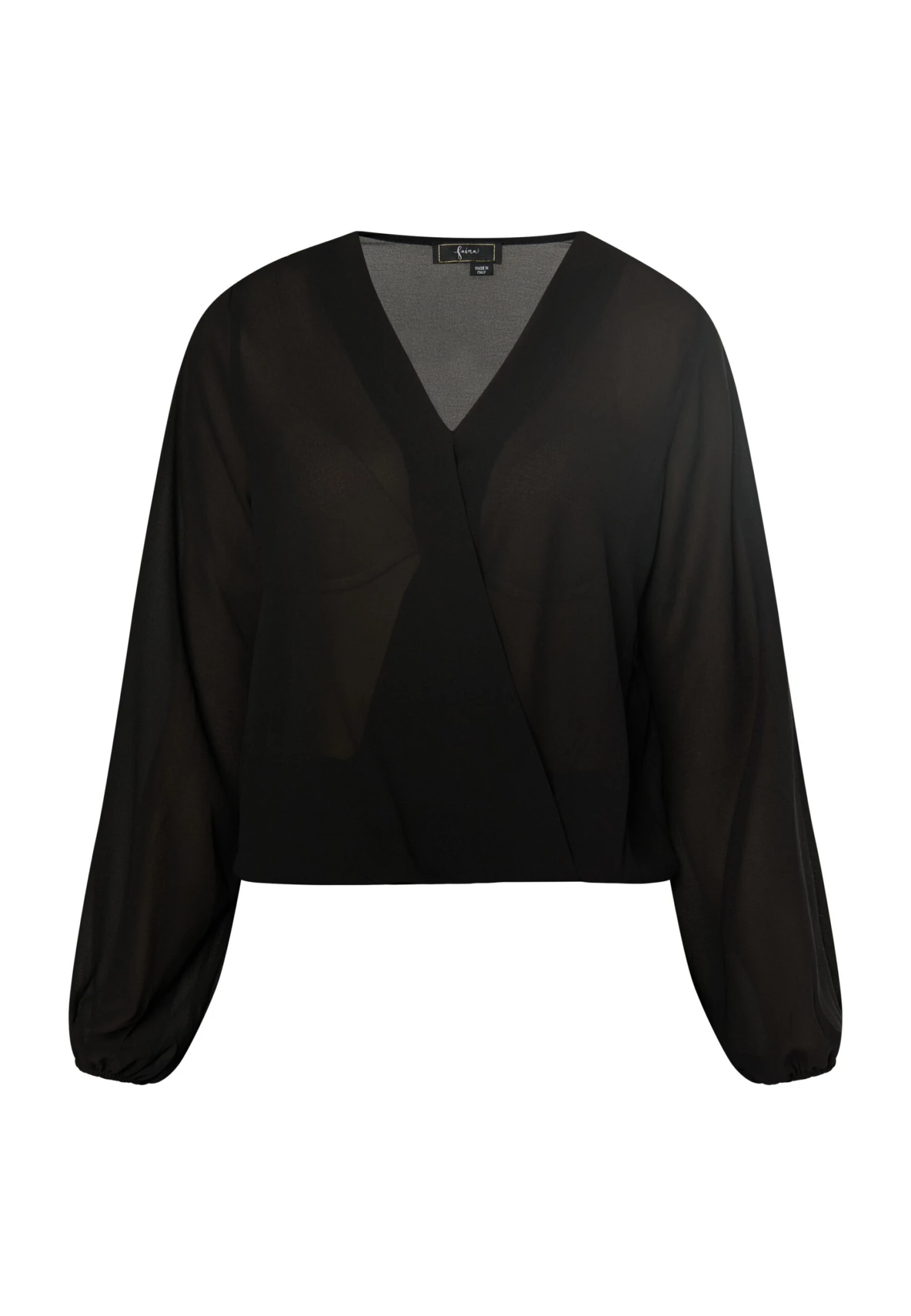 Faina CamicettaSchwarz Donna Camicie E Bluse FAB21E05A-Q11 7 Faina CamicettaSchwarz Donna Camicie E Bluse FAB21E05A-Q11 - Image 5