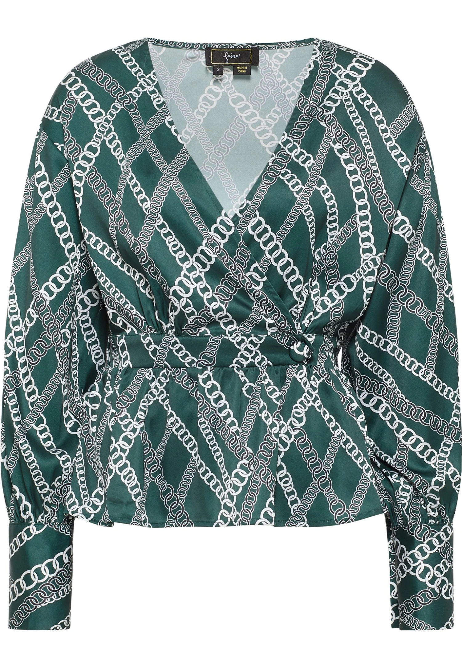 Faina TassiaCamicettaDunkelgrün Mehrfarbig Donna Camicie E Bluse FAB21E03Q-M11 7 Faina TassiaCamicettaDunkelgrün Mehrfarbig Donna Camicie E Bluse FAB21E03Q-M11 - Image 5