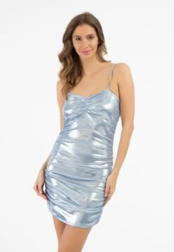 Faina OptikVestito Di MaglinaBlau Metallisch Donna Vestiti FAB21C08T-K11