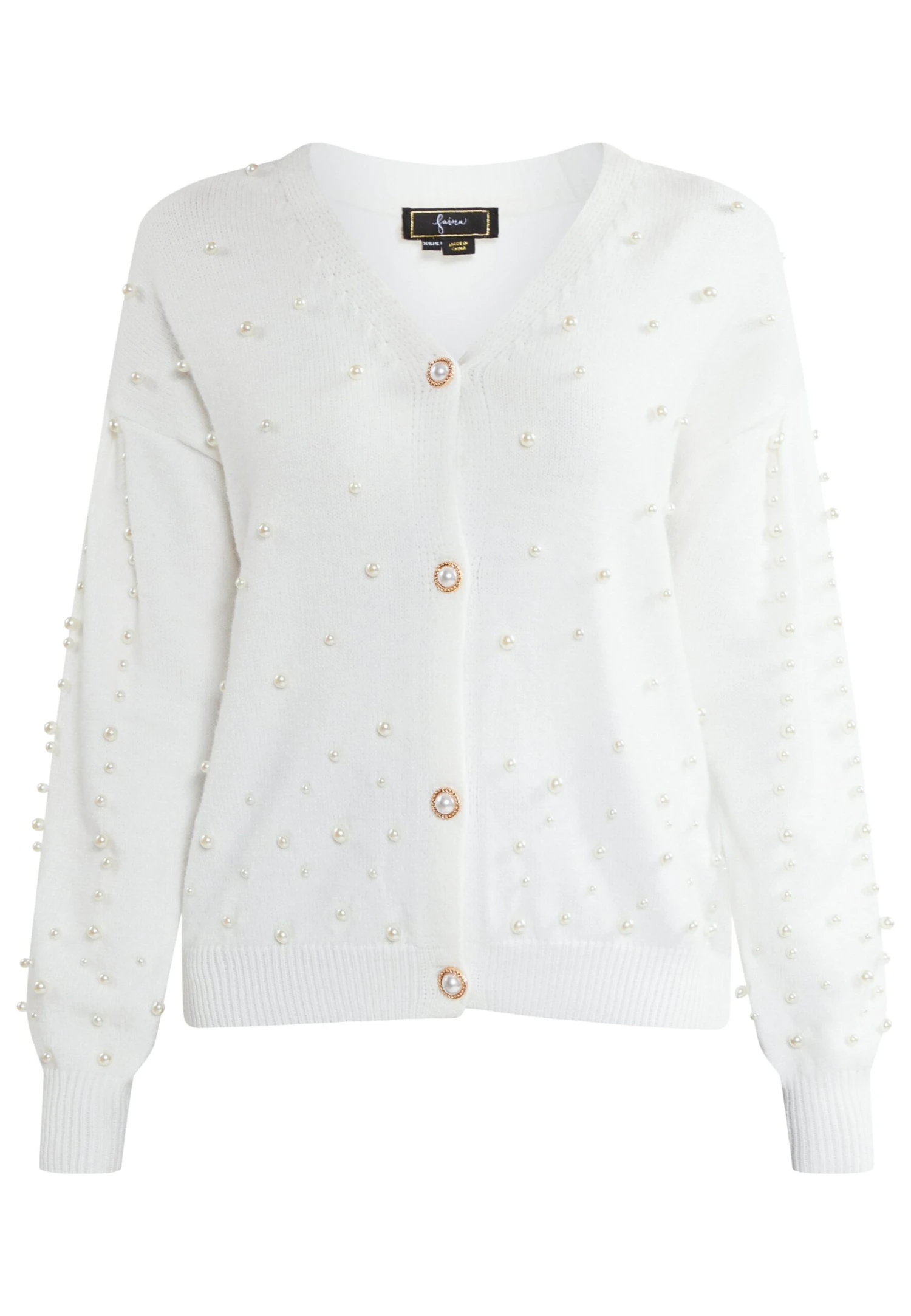 Faina TuxeCardiganWeiss Donna Maglieria FAB21I08S-A11 7 Faina TuxeCardiganWeiss Donna Maglieria FAB21I08S-A11 - Image 5