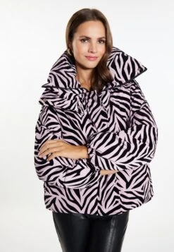 Faina Mit Zebra-Print DedicaGiacca InvernaleMauve Zebra Donna Giacche E Blazer FAB21U042-I11