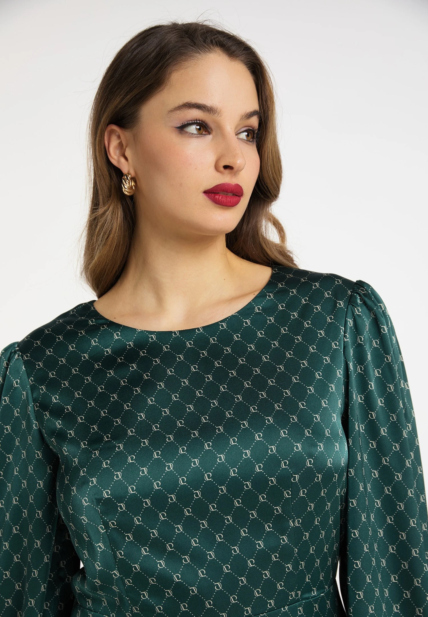 Faina NaemiVestito EleganteGrün Donna Vestiti FAB21C06Y-M11 6 Faina NaemiVestito EleganteGrün Donna Vestiti FAB21C06Y-M11 - Image 4