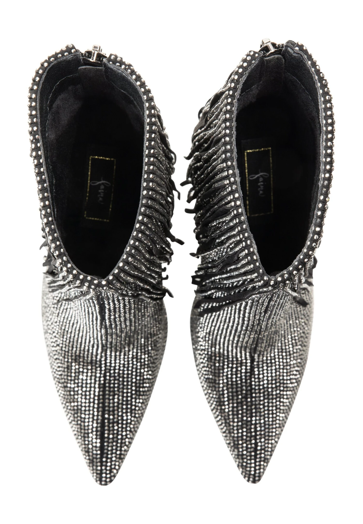 Faina Koosh - Stivaletti Con Tacco - Schwarz Silber 6 Faina Koosh - Stivaletti Con Tacco - Schwarz Silber - Image 4