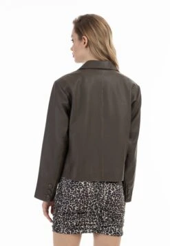 Faina Giacca Di Pelle - Taupe 9 Faina Giacca Di Pelle - Taupe -Faina Sconto 18988178b7c54285a414ef657458b523