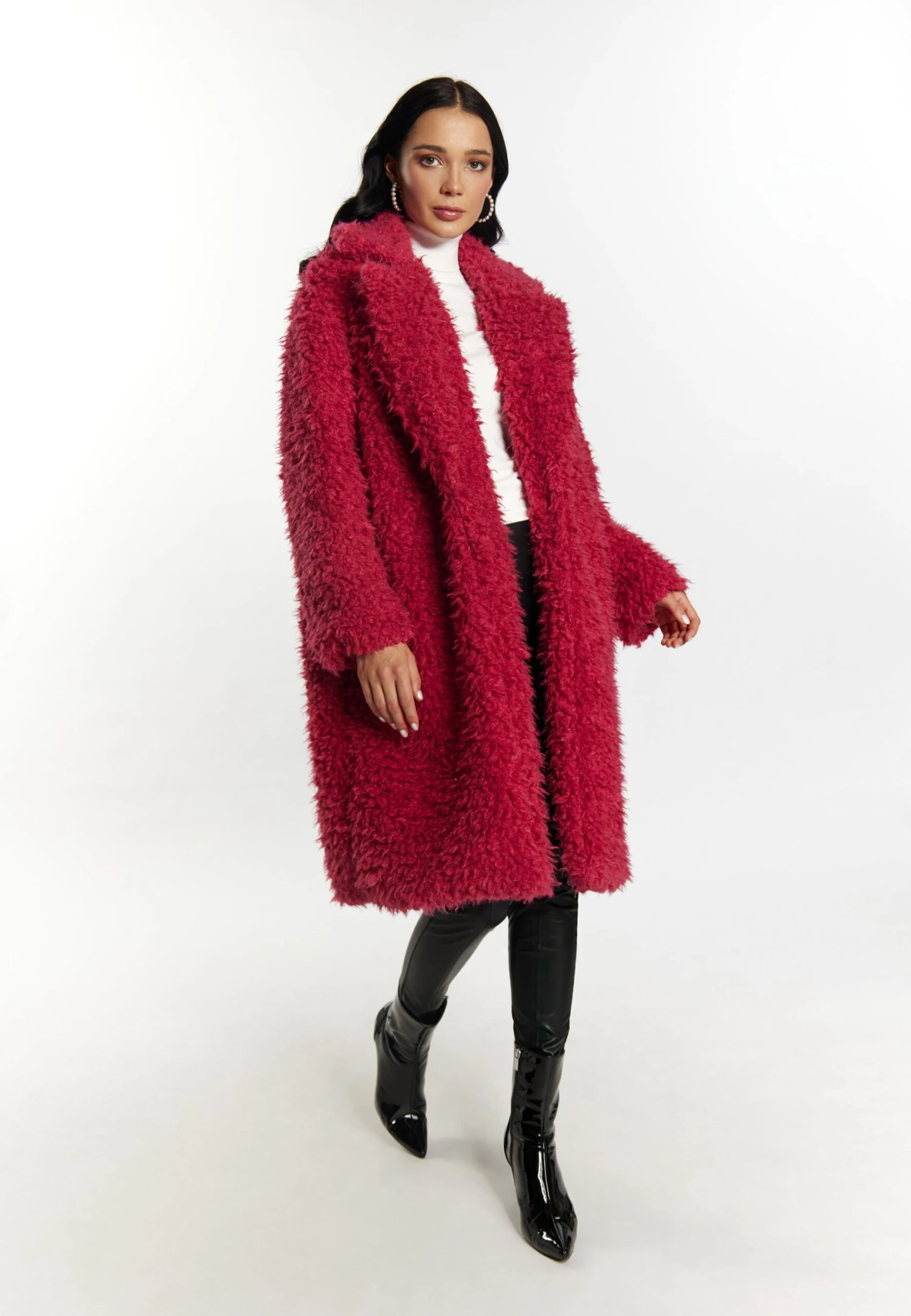 Faina Cappotto ClassicoFuchsia Donna Cappotti FAB21U03K-J11 4 Faina Cappotto ClassicoFuchsia Donna Cappotti FAB21U03K-J11 - Image 2
