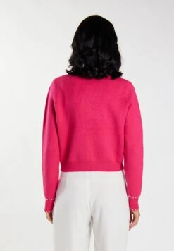 Faina Mit Perlen MiokiCardiganPink Donna Maglieria FAB21I0BA-J11 -Faina Sconto 19b03d63503e4d4194ce58b4143d0375