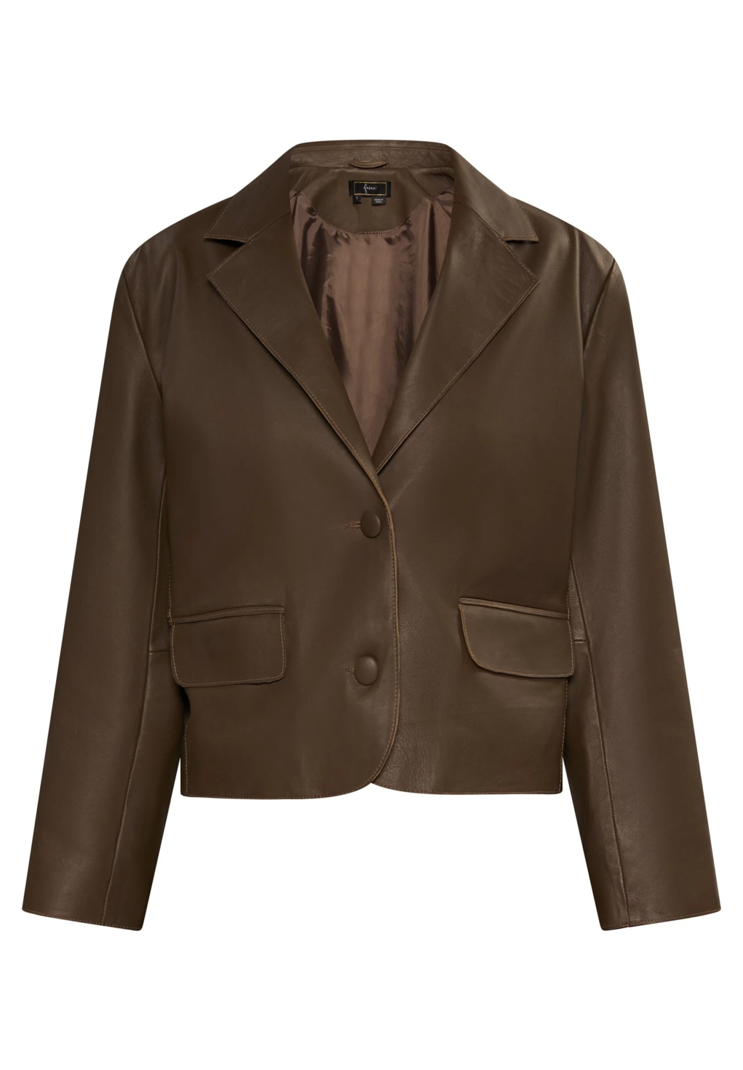 Faina Giacca Di Pelle - Taupe 7 Faina Giacca Di Pelle - Taupe - Image 5