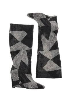 Faina IkitaStivali Con I TacchiSchwarz Silber Donna Stivali FAB11A04I-Q11 -Faina Sconto 1e0b58dbd43d49f9afdb15c95d31f871