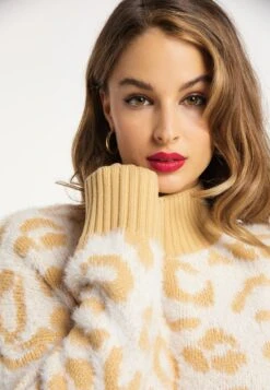 Faina ImaneMaglioneWollweiss Hellkamel Donna Maglieria FAB21I080-A11 -Faina Sconto 20200721fb5147dfa4c17d5cc1d61508