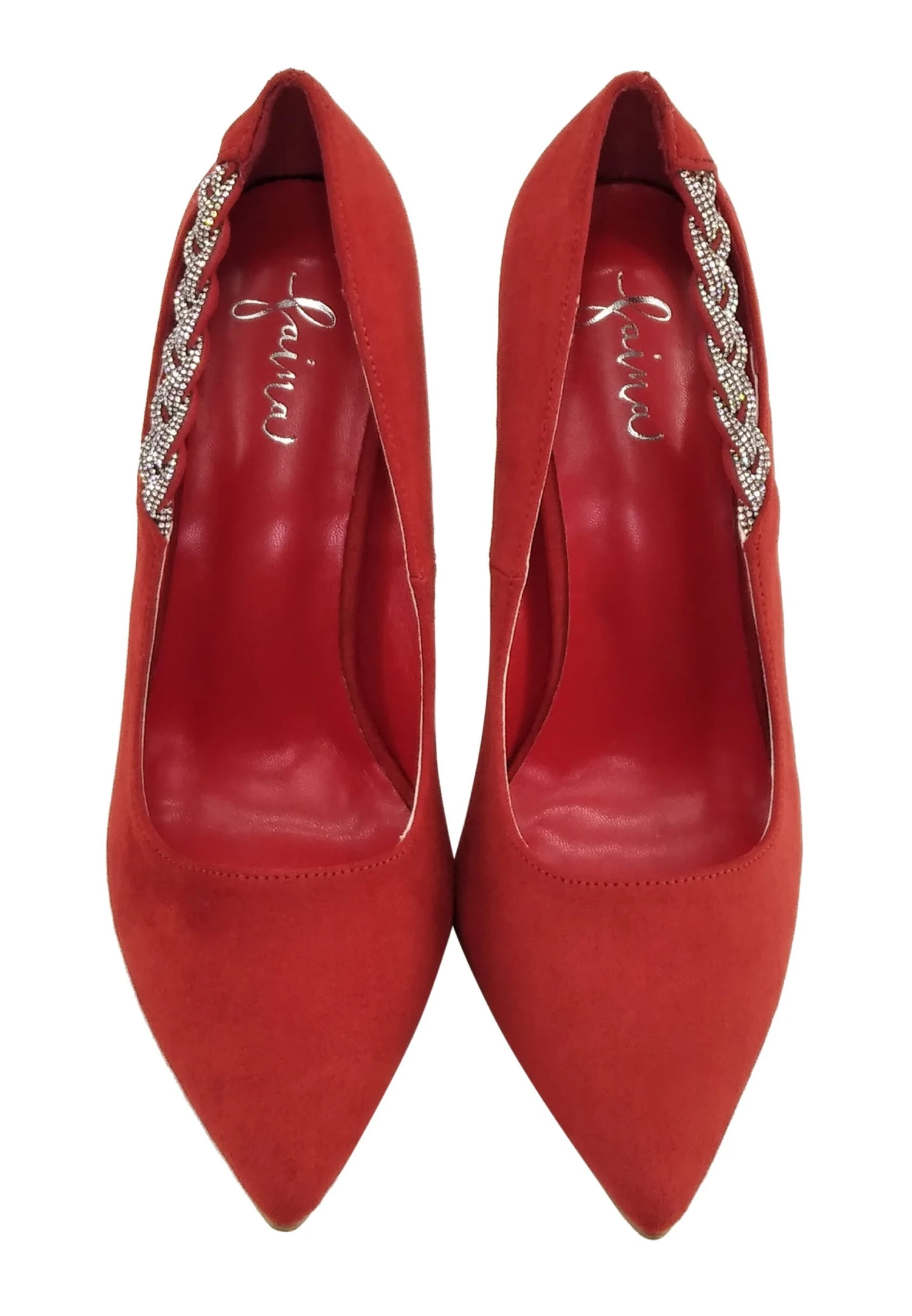 Faina Mit Kristallverzierung Aleva - Decolleté - Rot 6 Faina Mit Kristallverzierung Aleva - Decolleté - Rot - Image 4