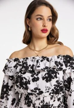 Faina MiokiCamicettaWeiss Schwarz Donna Camicie E Bluse FAB21E046-A11 -Faina Sconto 2dce19f9184b47219c0958a0ba5c1cab