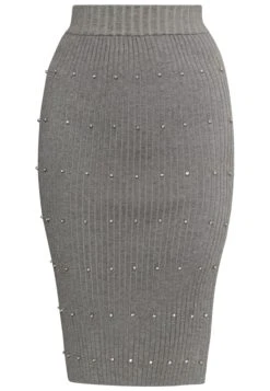 Faina Mit Strass Steinen DulceyGonna A TubinoGrau Melange Donna Gonne FAB21B039-C11 -Faina Sconto 34ad20bb70a14e42b4465bbebfdba276