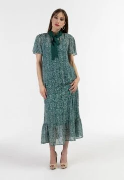 Faina Vestito Estivo - Grün Weiss