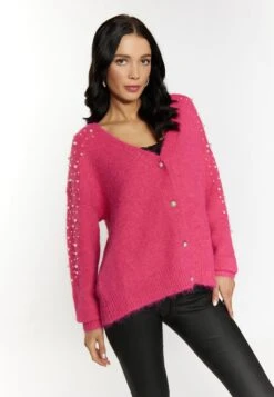 Faina Mit Perlen Imane - Cardigan - Pink