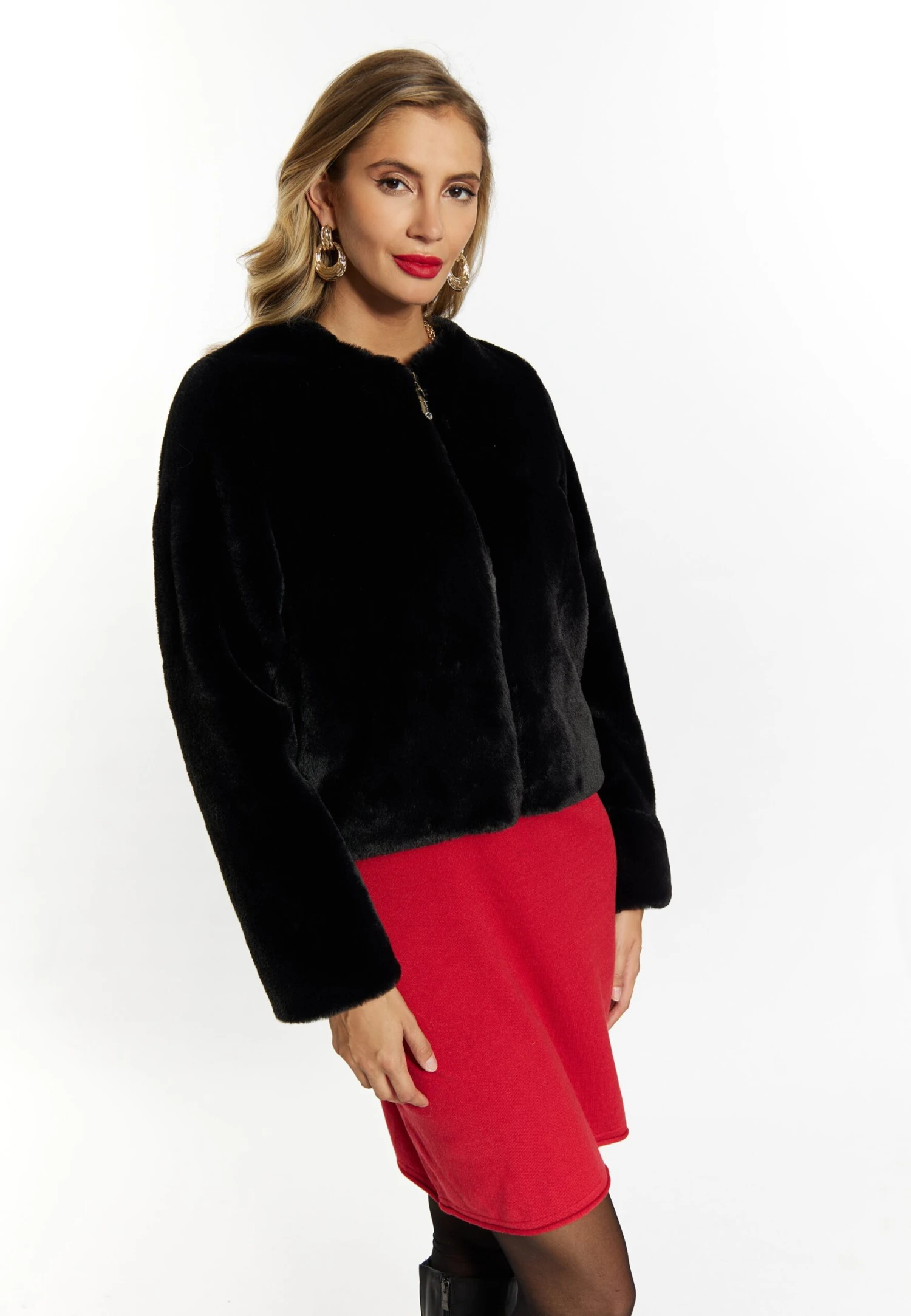 Faina EmbellGiacca In SimilpelleSchwarz Donna Giacche E Blazer FAB21U03L-Q11 3 Faina EmbellGiacca In SimilpelleSchwarz Donna Giacche E Blazer FAB21U03L-Q11