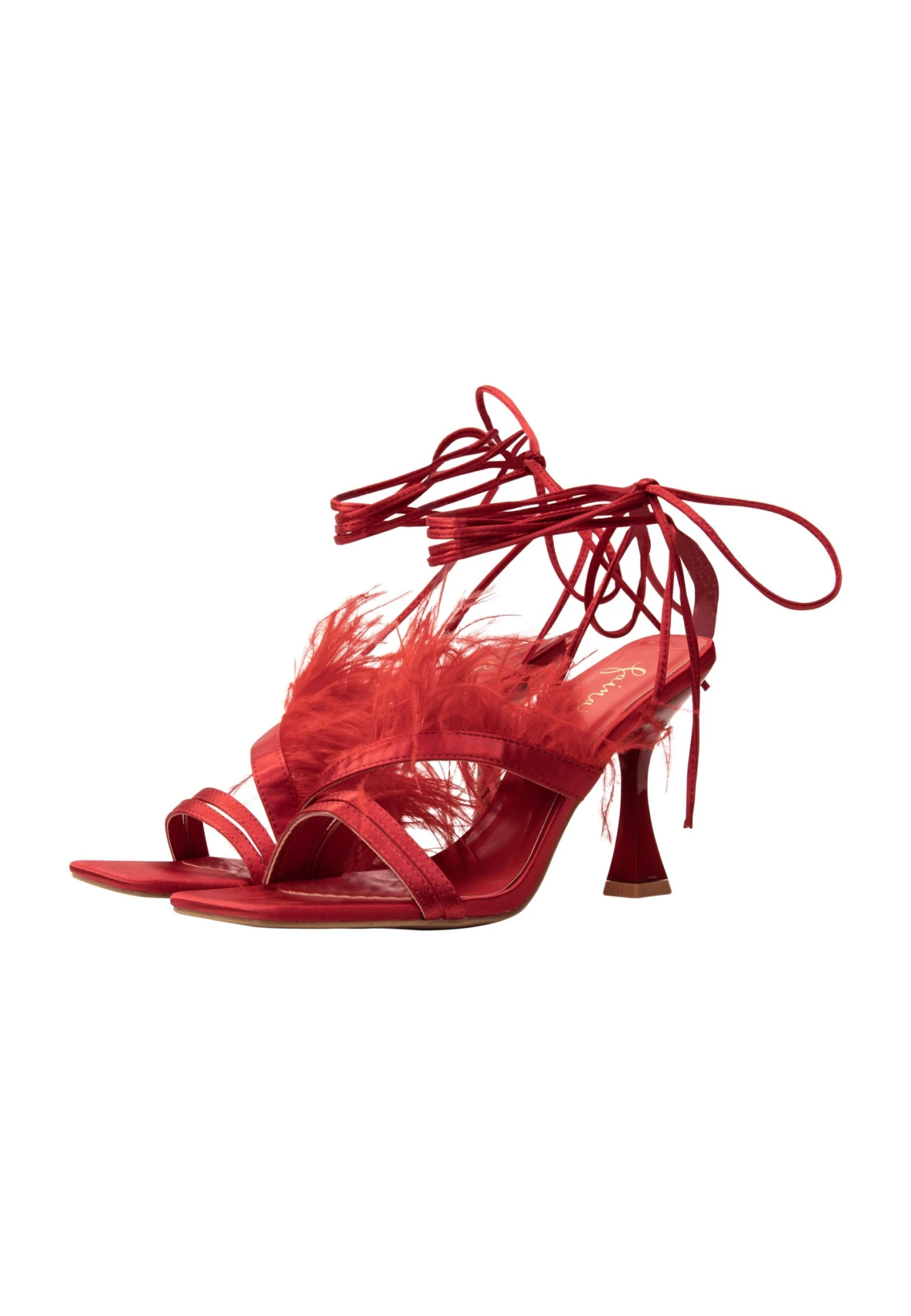 Faina Mit Federn - Sandali Con Tacco - Rot 5 Faina Mit Federn - Sandali Con Tacco - Rot - Image 3