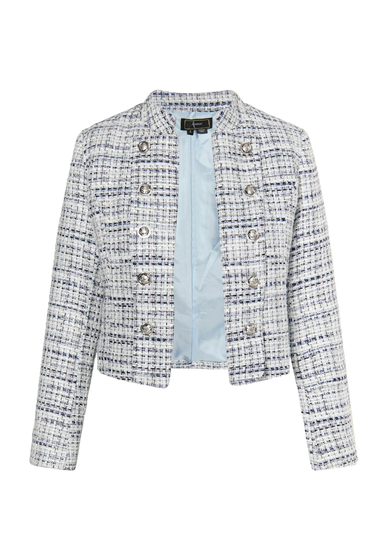 Faina BoucléBlazerBlau Mehrfarbig Donna Giacche E Blazer FAB21G01S-K11 7 Faina BoucléBlazerBlau Mehrfarbig Donna Giacche E Blazer FAB21G01S-K11 - Image 5