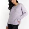 Faina KooshMaglioneLila Donna Maglieria FAB21I0B3-I11 -Faina Sconto 39d6e53f48e14bc69e99a2cb2058c7d4