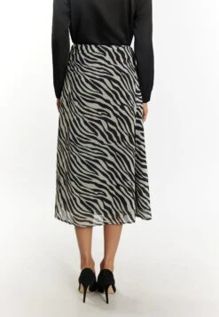 Faina Mit Zebra Gonna A CampanaWeiss Schwarz Donna Gonne FAB21B035-A11 -Faina Sconto 3dd970d323ce42d4991f5bb7fc071062