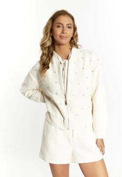 Faina Boucé Mit Strass-Steinen Nally - Cardigan - Wollweiss