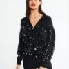 Faina TuxeCardiganSchwarz Donna Maglieria FAB21I08S-Q11