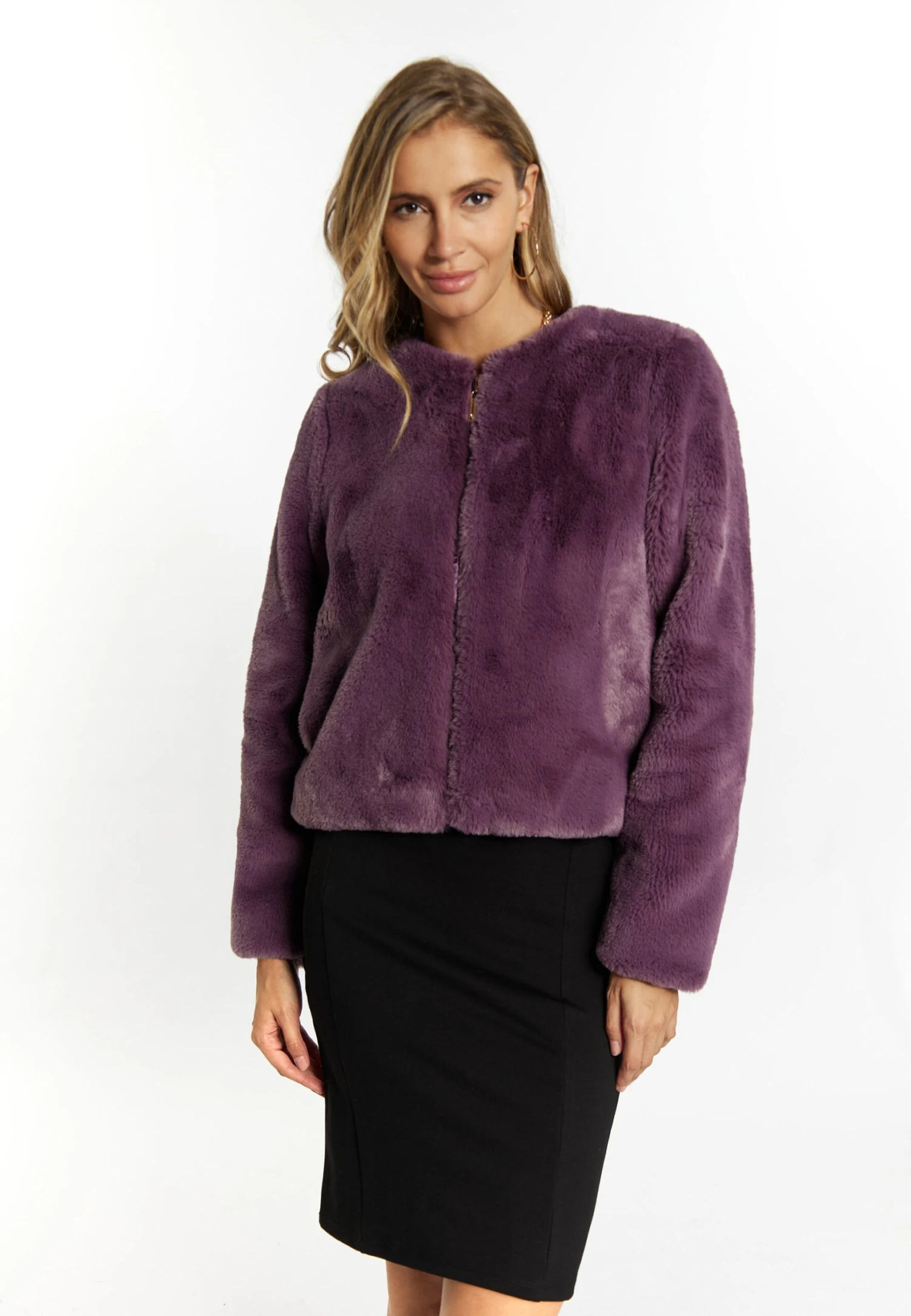 Faina EmbellGiacca In SimilpelleViolett Donna Giacche E Blazer FAB21U03L-I11 3 Faina EmbellGiacca In SimilpelleViolett Donna Giacche E Blazer FAB21U03L-I11