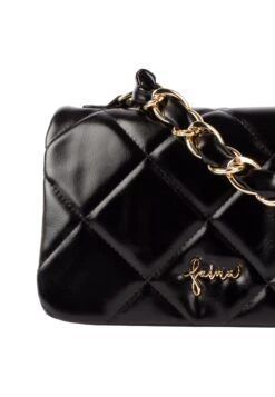 Faina Im Metallic-Look - Borsa A Mano - Schwarz -Faina Sconto 433910d4695649dfbcce47916b6aabdf