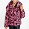 Faina Mit Zebra-Print DedicaGiacca InvernalePink Zebra Donna Giacche E Blazer FAB21U042-J11 -Faina Sconto 441bf8ec0a3b45829fef8369a713dc17