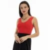 Faina TankTopRot Donna T-shirt E Top FAB21D00V-G11 -Faina Sconto 45a2db6f3525418984e96939a90a79aa
