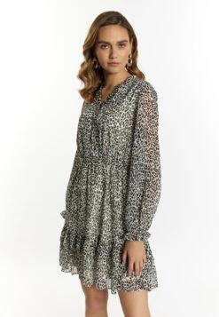 Faina Mit LeoprintVestito EstivoWeiss Mehrfarbig Donna Vestiti FAB21C09B-T11