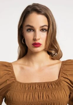 Faina Tuxe - Camicetta - Dunkelkamel -Faina Sconto 4c408bb542e9442a9c364cf793d0bb76