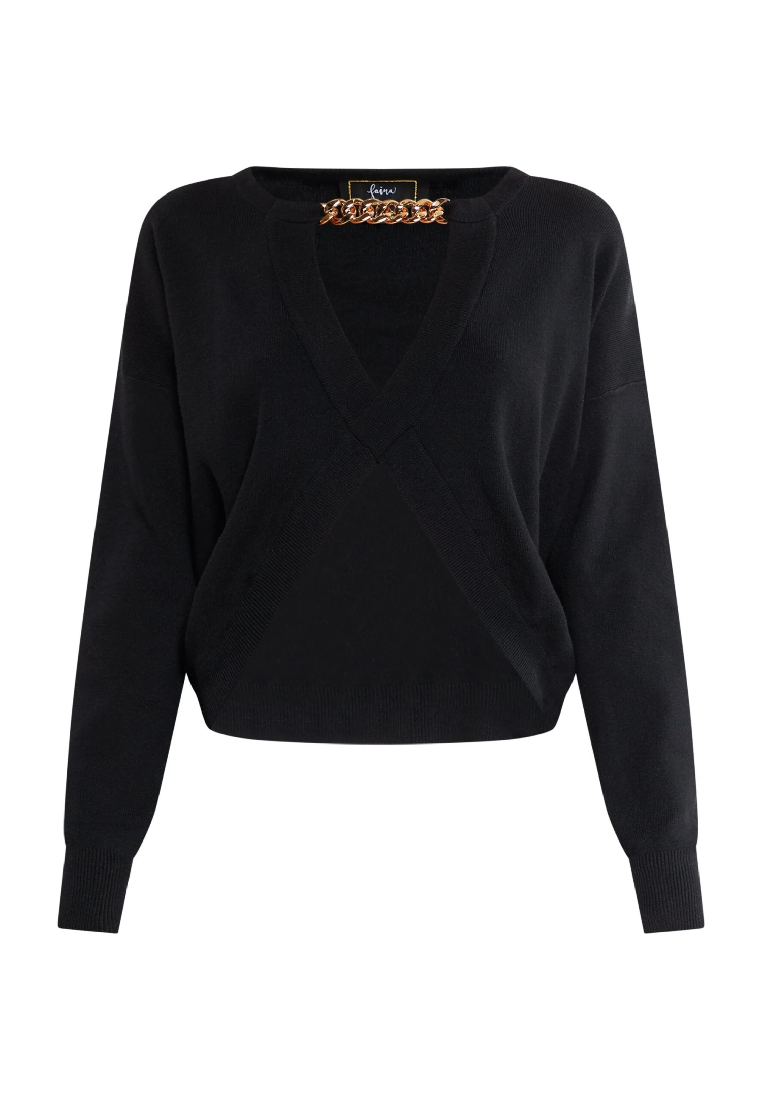 Faina MaglioneSchwarz Donna Maglieria FAB21I08X-Q11 7 Faina MaglioneSchwarz Donna Maglieria FAB21I08X-Q11 - Image 5