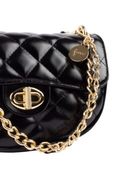 Faina Im Metallic Look CanevaBorsa A ManoSchwarz Donna Borse FAB51H08D-Q11 -Faina Sconto 5390eb79013e4e34bd0d7f1fb655509a