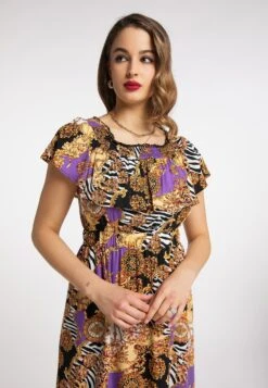 Faina MiokiVestito EstivoOrange Mehrfarbig Donna Vestiti FAB21C06H-H11 -Faina Sconto 548b24f80ceb415180f1c5275f64539c