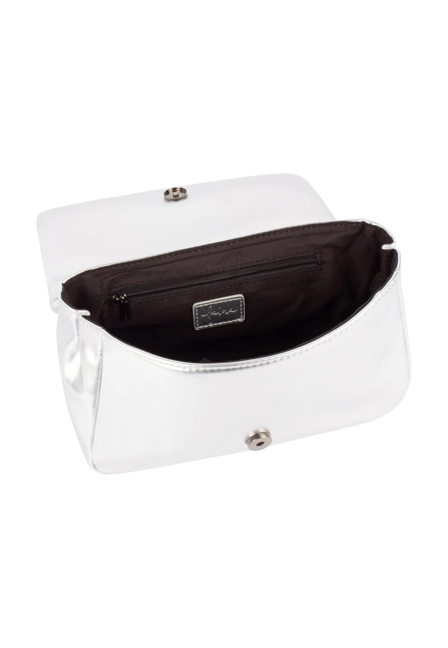 Faina Im Metallic-Look - Borsa A Mano - Silber 6 Faina Im Metallic-Look - Borsa A Mano - Silber - Image 4
