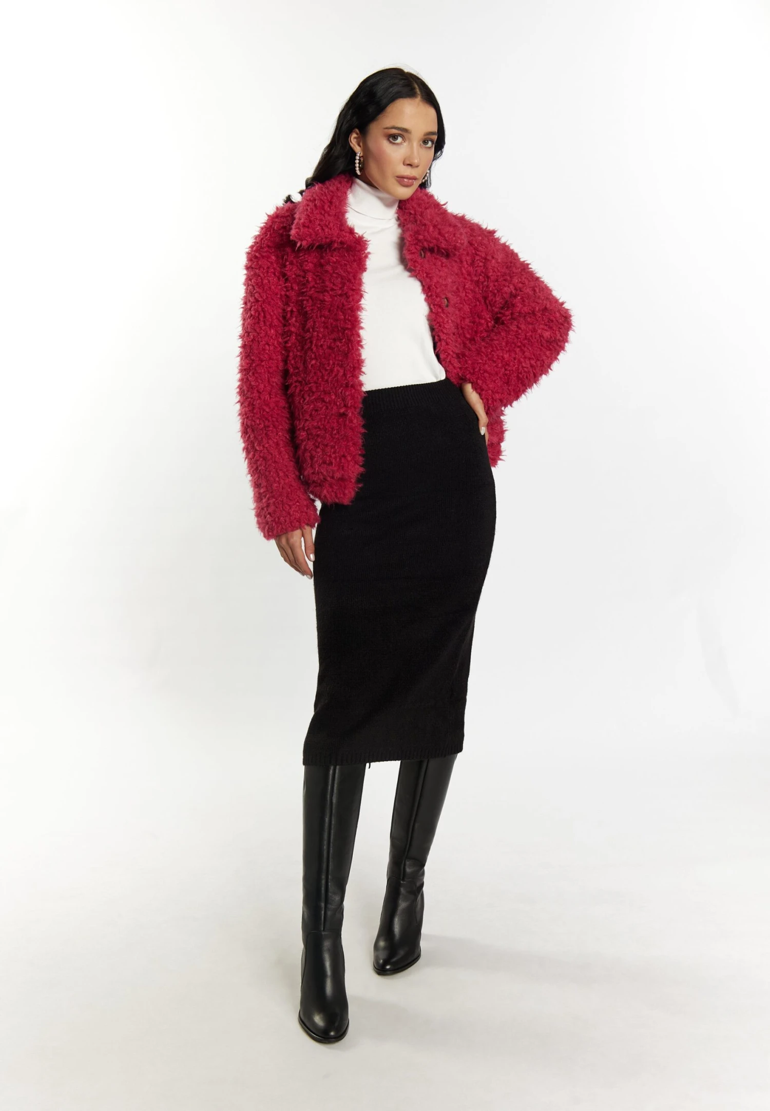 Faina Giacca InvernaleFuchsia Donna Giacche E Blazer FAB21U03I-J12 4 Faina Giacca InvernaleFuchsia Donna Giacche E Blazer FAB21U03I-J12 - Image 2