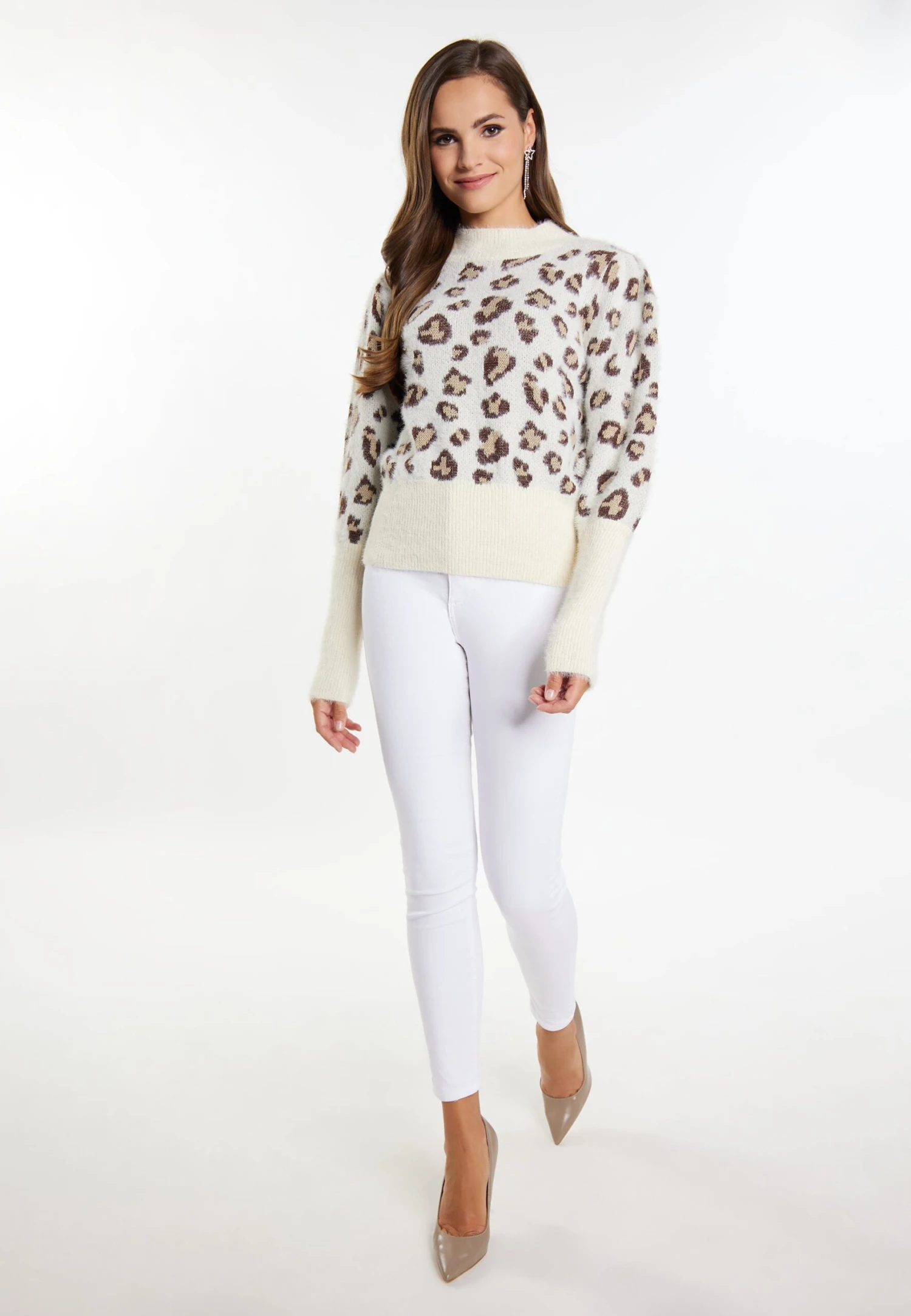 Faina MiokiMaglioneWollweiss Mehrfarbig Donna Maglieria FAB21I0EH-A11 4 Faina MiokiMaglioneWollweiss Mehrfarbig Donna Maglieria FAB21I0EH-A11 - Image 2