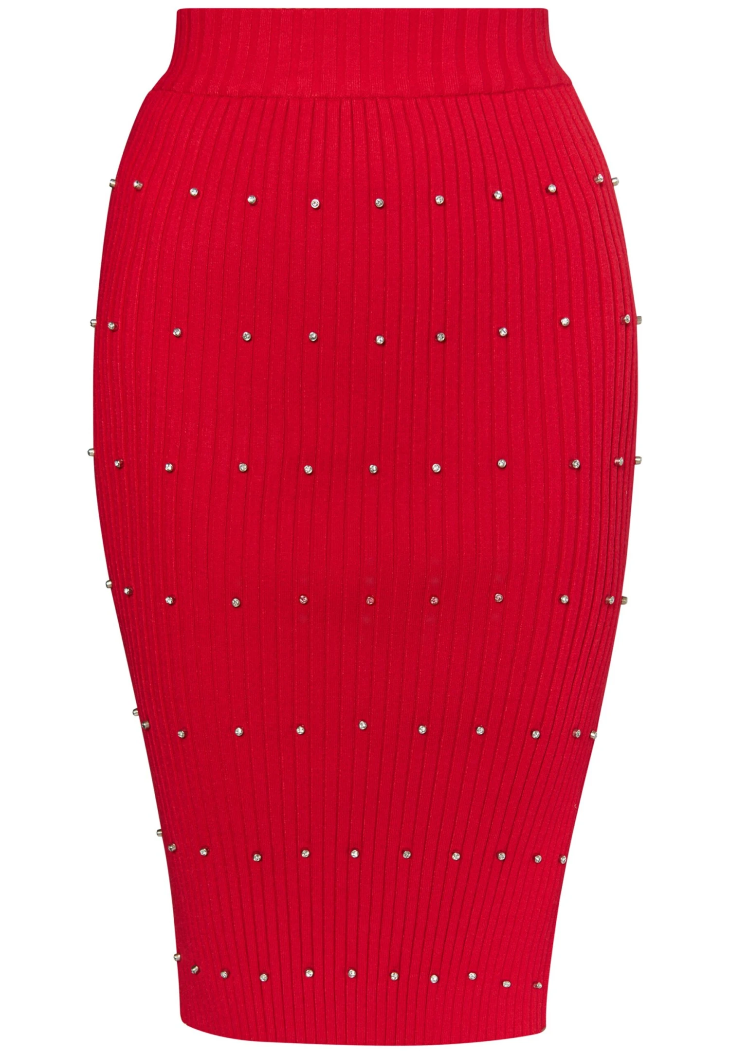 Faina Mit Strass Steinen DulceyGonna A TubinoRot Donna Gonne FAB21B039-G11 7 Faina Mit Strass Steinen DulceyGonna A TubinoRot Donna Gonne FAB21B039-G11 - Image 5