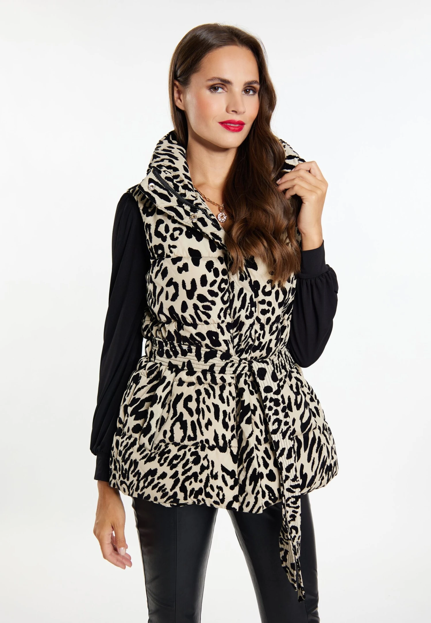 Faina WattierteZithaSmanicatoBeige Leo Donna Giacche E Blazer FAB21U03R-B11 3 Faina WattierteZithaSmanicatoBeige Leo Donna Giacche E Blazer FAB21U03R-B11