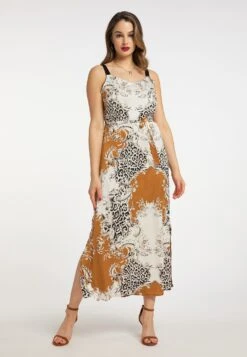 Faina NeliceVestito LungoCognac Mehrfarbig Donna Vestiti FAB21C06G-O11