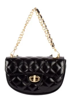 Faina Im Metallic Look CanevaBorsa A ManoSchwarz Donna Borse FAB51H08D-Q11 -Faina Sconto 6b19eb317b284a46a63a771049b40675