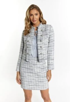 Faina BoucléBlazerBlau Mehrfarbig Donna Giacche E Blazer FAB21G01S-K11