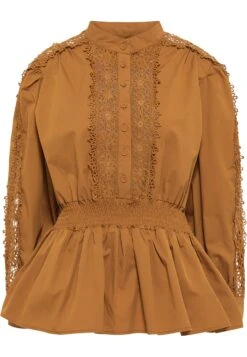 Faina TuxeCamiciaDunkelkamel Donna Camicie E Bluse FAB21E03R-B11 -Faina Sconto 76c5e42b2df64533a0eda5538107eee0