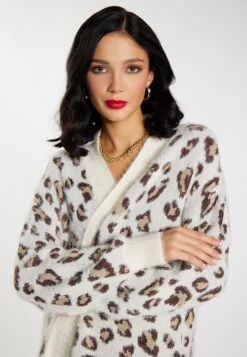 Faina ImaneCardiganWollweiss Mehrfarbig Donna Maglieria FAB21I0B2-T11 -Faina Sconto 7aaac2d5fcc940db83ce26a50c21289f