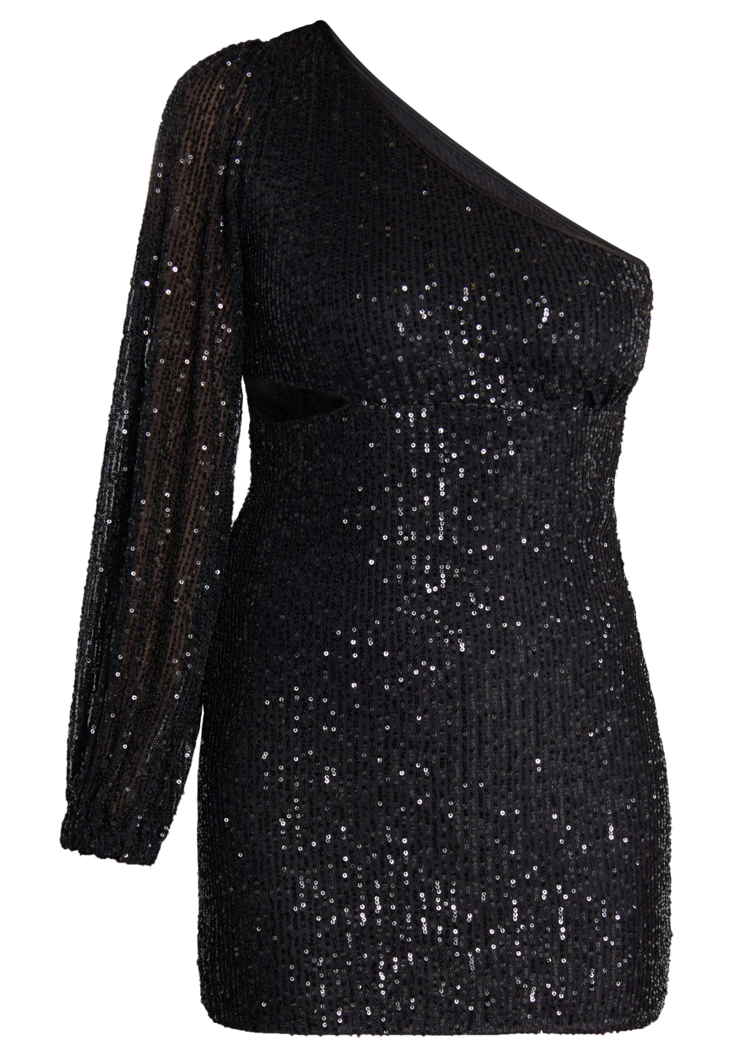 Faina One Shoulder ImaneVestito EleganteSchwarz Donna Vestiti FAB21C09J-Q11 7 Faina One Shoulder ImaneVestito EleganteSchwarz Donna Vestiti FAB21C09J-Q11 - Image 5