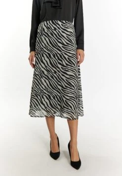Faina Mit Zebra Gonna A CampanaWeiss Schwarz Donna Gonne FAB21B035-A11
