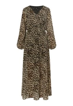 Faina Mit LeoprintVestito LungoBeige Leo Donna Vestiti FAB21C09A-B11 -Faina Sconto 82db0dbce47d4a538df1cfa6e34a14ee