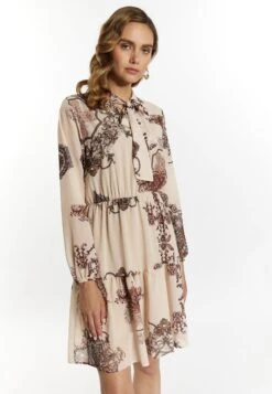 Faina Mit BarockprintVestito EstivoWollweiss Rot Mehrfarbig Donna Vestiti FAB21C093-G11